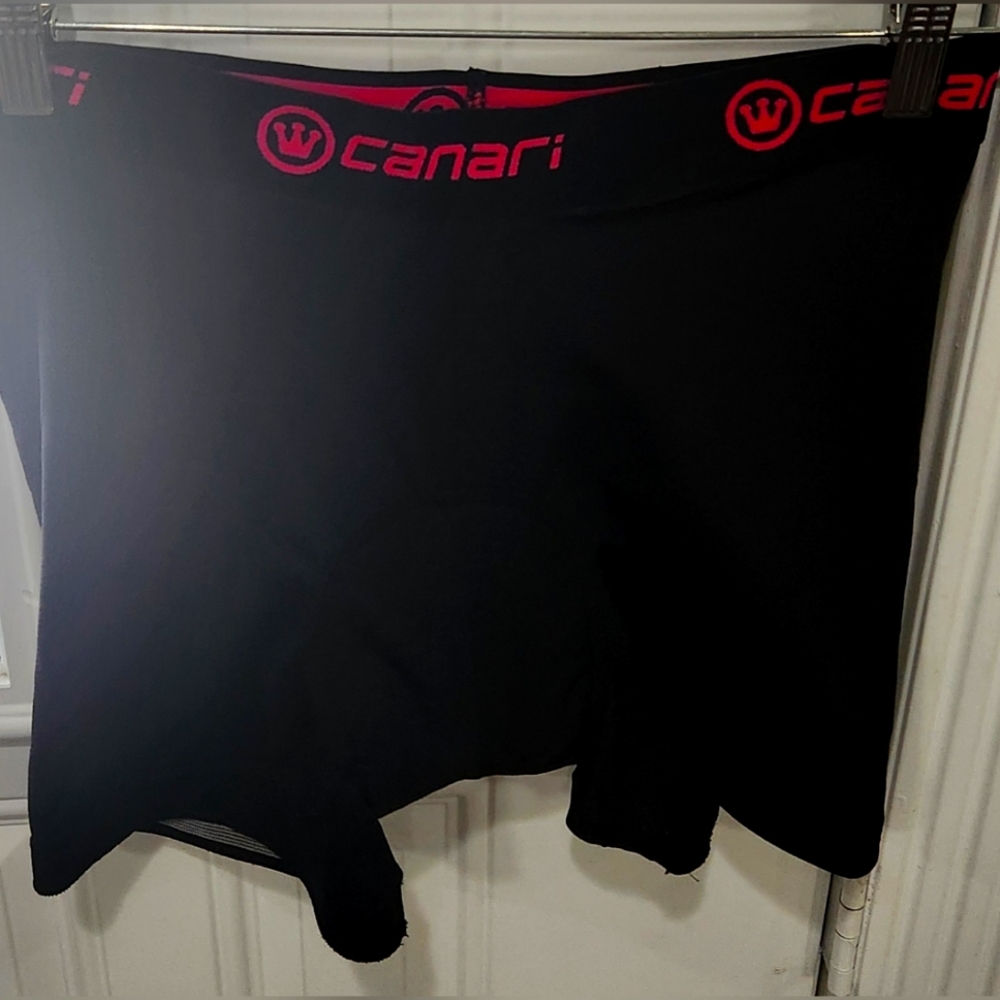 Canari black women's riding cycling bike shorts size Small